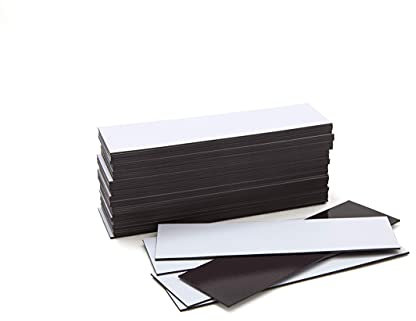 Hajo-Fix Magnetetiketten 30 mm x 100 mm weiß, 50 Stück