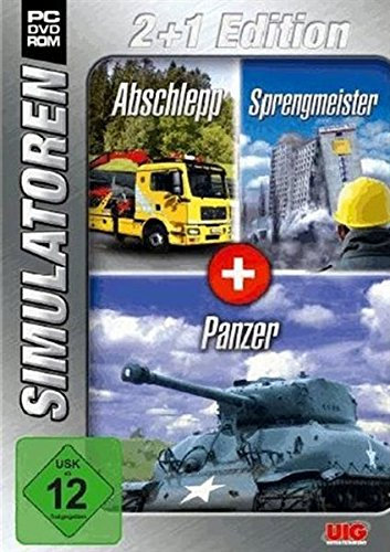 Simulator Bundel: Abschlepp, Sprengmeister, Panzer Sim 2+1 Red