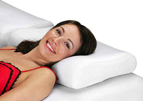 Snug Kopfkissen aus Memory-Foam, inkl. Coolmax Bezug mit Reißverschluss, 1 Paar