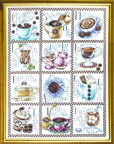 Design Works Coffee Break Cross Stitch Kit, Multi-Colour