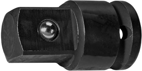 SW-Stahl 07936L Impact Vergrößerungsadapter 1/4 auf 3/8 Zoll CrMo-Stahl | Schlagschraubergeeigneter Steckschlüsseladapter, 6,3 auf 10 mm Vierkant, 48 mm Länge, brünierter Korrosionsschutz