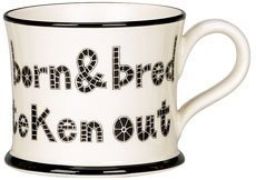 Cath Kidston Moorland Pottery Yorkshire Born & Bred Mug, Ceramic, Mug, 11 Oz
