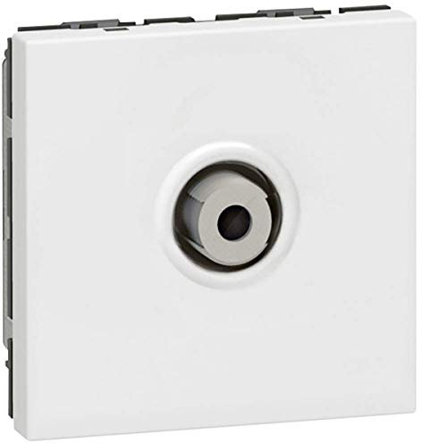 Legrand 078780 Mosaic Télévision Prise, Type F, 2 Modules, Blanc