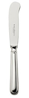 Robbe & Berking Classic-Faden Buttermesser mit Edelstahlklinge (150 g massiv versilbert)