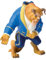 Bullyland 12463 - Spielfigur Biest aus Walt Disney Die Schöne und das Biest, ca. 10,1 cm, detailgetreu, ideal als kleines Geschenk für Kinder ab 3 Jahren, Blau
