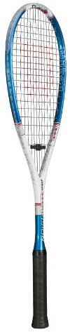 Wilson Squashschläger Nvision YL, blau/weiß/Silber,