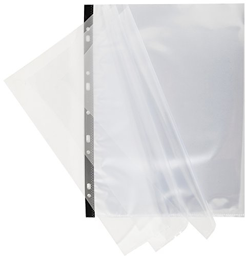 Exacompta 88040E 20er Pack Dokumentenhülle DIN A4 Jowarel aus Kunststoff glasklar, alle 2 Prospekthüllen sind miteinander verbunden