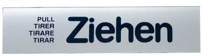 GRÄWE® Türschild 'Ziehen', selbstklebend