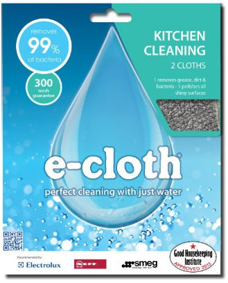 E-Cloth Kitchen & Bathroom Twin Pack (Pack of 3)