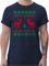 T-Shirt Herren - Skiurlaub Apres Ski - Norweger Pixel Rentier Weihnachten - XXL - Navy Blau - weihnachtsshirt weihnachtsmotiv Reindeer Tshirt weihnachtsshirts Christmas weihnacht Shirt