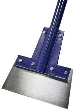 Faithfull Floor Scraper – 200mm (8in) Wide Blade with 1450mm (57in) Fibreglass Handle for Surface Cleaning & Preparation