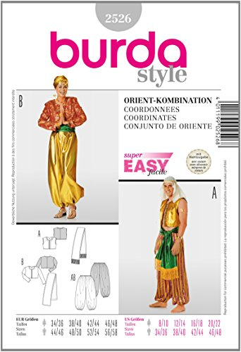 Burda Schnittmuster 2526 Orient-Kombination f?r Sie & Ihn Gr.D 34-48 & H 44-58