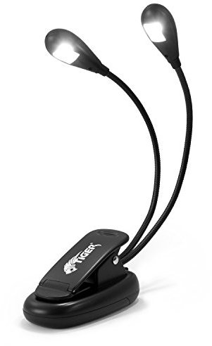 Tiger Music Stand Light with Dual Head & 2x Quality LED lights