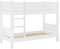 Erst-Holz Etagenbett für Erwachsene 80x200 weiß, Nische 80 cm teilbar, mit 2 Rollroste 60.16-08 W T80