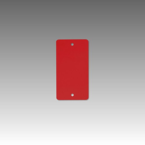 MASHPAPER 1000 Rote Warenanhänger aus Kunststoff - 65x120 mm Hängeetiketten