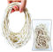 Yosogo 30 Pcs Extra Large 8 Inch Big Postal Rubber Band - White Color Heavy Duty Elastic Biodegradable Natural Rubber Bands