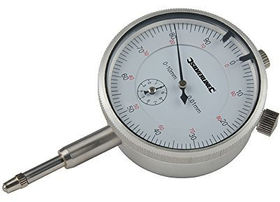 Silverline 196521 Präzisions-Messuhr, metrisch 0–10 mm