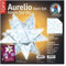 Ursus 15735100 - Faltblätter Aurelio Stern Eisblumen, blau / braun, 33 Blatt, aus Shimmer Papier 110 g/qm, ca. 20 x 20 cm, Vorderseite farbig bedruckt mit Veredelung, ideal als Weihnachtsdeko
