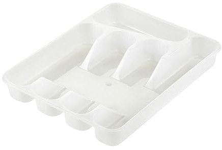 keeeper Range-Couverts à 5 Compartiments, Insert de Tiroir, 33,5 x 26,5 x 5 cm, Pablo, Transparent