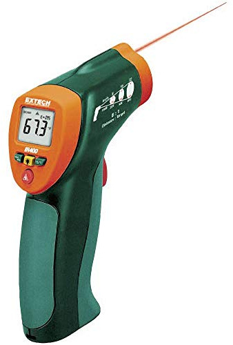 Extech IR400 Mini Infrared Thermometer with Laser, -4 to 630F