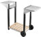 Roller Grill R.CHPS600 Servierwagen für Plancha 600 Edelstahl/Holz