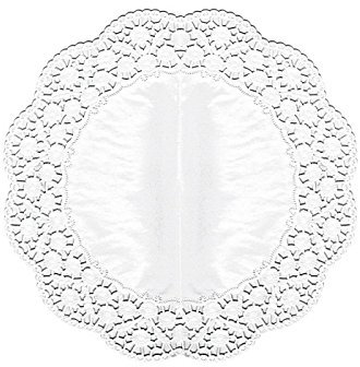 6 Tortenspitzen � 36 cm weiss
