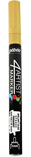 Pébéo 4ARTIST Marker 2MM - Marqueur permanant Base Huile - Or