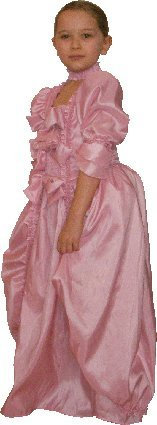 Pouce et Compagnie - Robe de Princesse Costume Marquise de Pompadour, Marie Antoinette, Versailles 6-9 Ans