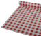 PAPSTAR Tischdecke, Folie 50 m x 80 cm rot Karo Weiss