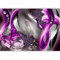murando - Vlies Fototapete 350x256cm Foto tapete Schlafzimmer Wohnzimmer Vliestapete XXL Wandtapete Motivtapeten 3d Effekt Wand Dekoration - Blumen Abstrakt Diamant Violett Grau Blitz a-A-0221-a-d