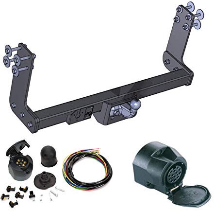 AHK Anhängerkupplung mit Elektrosatz 7 polig für Mercedes Sprinter W901-905 / VW LT 28-46 95-06 Anhängevorrichtung Hängevorrichtung - starr, mit angeschraubtem Kugelkopf