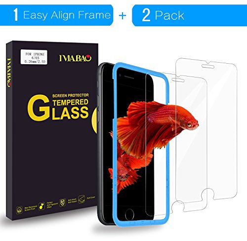 iPhone 6/6S Schutzfolie, IMABAO [2 Stück] Display Schutz [3D Touch Kompatibel] 9H Härte,Anti-Öl,Kratzer,Blasen und Fingerabdruck,0.33mm, Full HD ,99.9% Transparenz Panzerglas für iPhone 6 6S(4.7 Zoll)