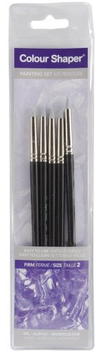 Colour Shaper Kit peinture Pointe grise ferme Taille 2 Pochette de 5 (Import Royaume Uni)