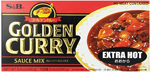 S&B Golden Curry Sauce Mix, Extra Hot, 8.4-Ounce