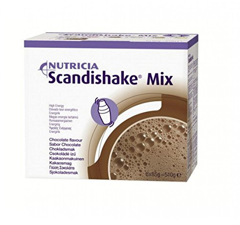 Nutricia Scandishake Mix Dietary Food Taste Chocolate 6 Sachets