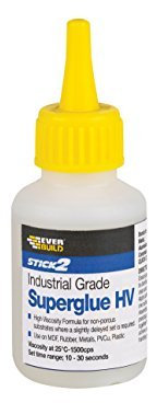 3 X Everbuild HV50 50 g High Viscosity Industrial Superglue