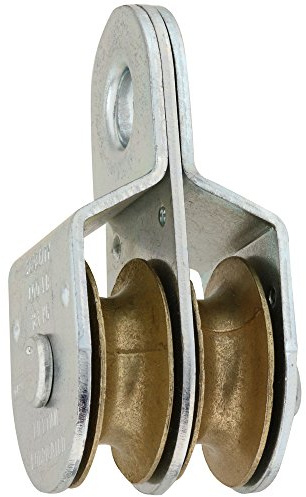 Stanley National Hardware 3214BC 1-1/2 Zinc Plated Fixed Double Pulley