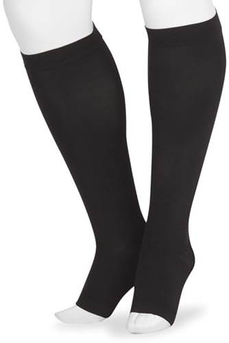 Juzo 2001ADFFSH10 II Soft Knee 20-30mmHg Kompressionsstrumpf mit Kurz L-nge voll Fu-, Gr--e II - Schwarz