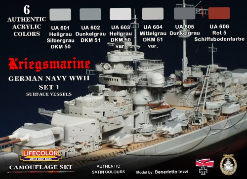 Camouflage Set LifeColor CS09 GERMAN NAVY WWII SET1 Kriegsmarine