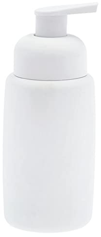 Södahl Mono Seifenspender fürs Badezimmer, Durchmesser 6,5 cm, Höhe 16 cm, 270 ml, Weiß
