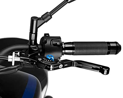 Puig 24NNA Black and Blue Large Bar End (For Handlebar)