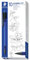 Staedtler Graphite 777 07-3 - Portaminas para escritura 0,7mm, color azul. Caja de 10 portaminas