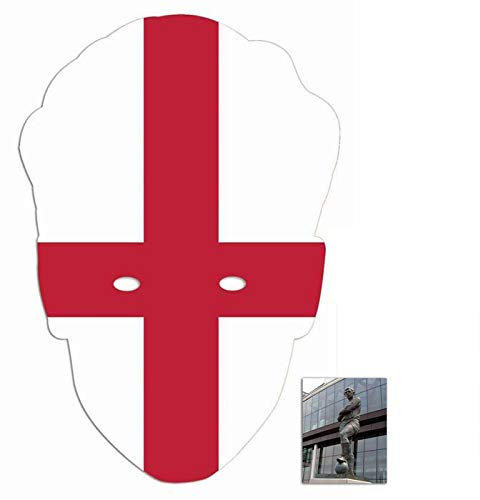 Mask Pack - England Flag World Football Tournament Cup card Party Mask includes 6x4 inch (15cm x 10cm) Star Photo