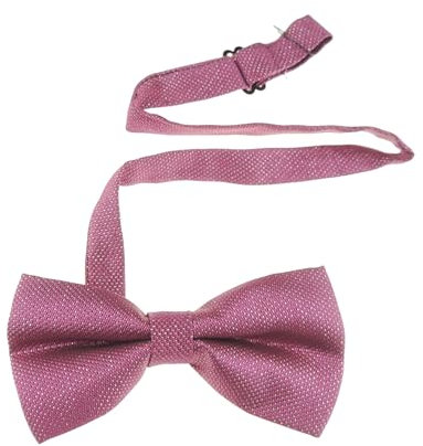 Pajarita de esmoquin para hombre, diseño con purpurina, ajustable rosa fucsia Talla única