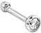 Amor Nasenpiercing 925 Sterling Silber Damen Piercingschmuck, mit Zirkonia synth., 0,6 cm, Silber, Kommt in Schmuck Geschenk Box, 9037445