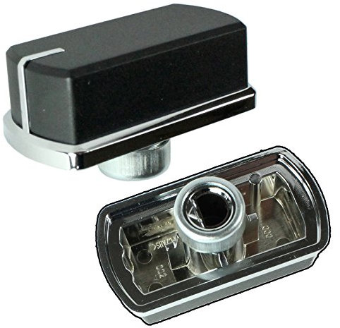 Genuine Belling Hob Oven Cooker Control Switch Knobs (Black/Silver, Pack of 2)