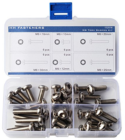 M6 (diametro del filetto. 6 mm) Torx testa di pan macchina viti (confezione da pezzi)