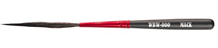 Andrew Mack Wizard Black Widow Scroll Striper Brush Series WBW Taille 000 Mack Brush