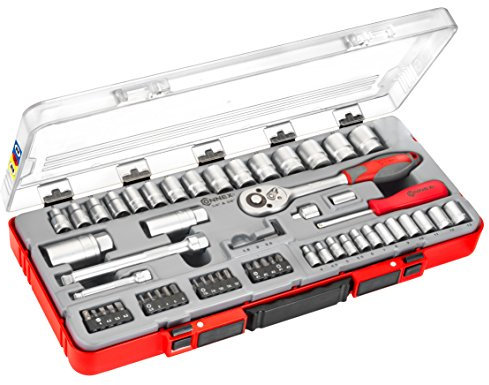 Connex Steckschlüssel-Satz, 1/4 und 3/8 Zoll, 58-teilig, COX580258