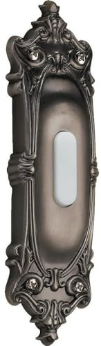 Quorum 7-310-92 Traditional Door Chime Button from Door Chime Button Collection in Pewter, Nickel, Silver Finish,